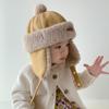 Gorro cálido de otoño e invierno para bebé, gorra Lei Feng infantil, gorra de punto con protección para las orejas, gorra de propietario gruesa con forro polar para hombre y mujer