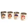 Familia de Cuatro Dibujos Animados Vasos Gruesos Lindos para Enjuague Bucal Cepillos de Dientes de Acero Inoxidable 304 Resistentes a la Suciedad Pareja Set Creativo para Cepillarse y Lavarse