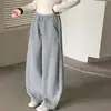Pantalones de chándal para niña Otoño/Invierno 2026 Nuevos Casuales Estilo Coreano Niña Medianos/Grandes Infantil Con Felpa Gruesa Plátano Pierna Ancha Pantalones Modernos