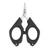 Tijeras de pesca ennegrecidas multifuncionales tijeras para exteriores tijeras para línea PE tijeras para línea de pesca de piel de plomo tijeras para línea de nylon pinzas secundarias tijeras para Luya
