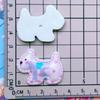 Puntos Estrellas de Cinco Puntas Corazón Corbata de Lazo Cachorro DIY Pegamento de Crema Funda para Teléfono Móvil Taza de Agua Caja de Papelería Accesorios de Plástico Decorativos