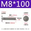 Tornillo de cabeza hexagonal plana CM de acero inoxidable 304, cabeza delgada, tornillo de cabeza plana grande C M2M2.5M3M4M5M6M8