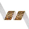 Cinta de Ribete Estampado Digital Leopardo Cebra de 3.8 cm Cinta Cinta Accesorios para el Cabello Material para Manualidades