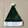 Decoração de Festa de Natal Chapéu de Natal Colorido com Barra Grossa para Adultos Chapéu Curto de Pelúcia para Festa
