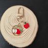 Nuevo llavero creativo de aleación con gota de aceite de fruta, caricatura de bendición coreana, llavero de coche, cadena colgante, colgante para bolsa