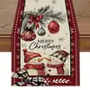 Camino de mesa de Navidad 2026, Mantel estampado de Navidad, Decoración de mesa personalizada para fiesta navideña, Mantel individual, Mantel individual transfronterizo