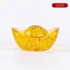 Venta al por mayor del fabricante Lingote Dorado Glaseado de Cristal Año del Dragón Nube Auspiciosa Cristal Dorado Sala de Estar Estudio Decoración Cuenco del Tesoro Patrón de Dragón