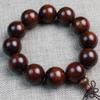 Venta al por mayor de fábrica Pulsera de palo de rosa rojo Pulsera de cuentas de Buda Rosario de palo de rosa antiguo Suministro de puesto