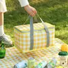 Bolsa de Picnic para Exteriores Engrosada con Película de Aluminio Aislante para Llevar Cesta de Picnic Bolsa de Hielo Gran Capacidad Picnic al Aire Libre Bolsa Aislante Portátil