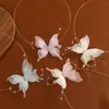 Nz3386 Collar de Mariposa Dulce y Súper Hada Elegante con Perlas y Cinta Cadena de Clavícula de Moda Elegante Diseño de Nicho Accesorios