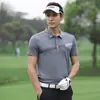 Fornecimento Direto do Fabricante Pgm Roupas de Golfe Masculinas Verão Tops Respiráveis Camiseta de Manga Curta Secagem Rápida Uniformes de Golfe