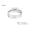 Moda Ins Simples Coração Diamante Aço Inoxidável Anel de Trevo de Quatro Folhas Feminino Anel de Alta Qualidade Banhado a Ouro 18K Joia