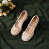 Zapatos de Tacón Medio con Tacón Grueso para Mujer, Zapatos Mary Jane para Mujer 2025, Adecuados para Vestidos, Zapatos de Boda, Novias Bajitas, Zapatos de Tacón Grueso para Mujer