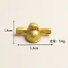 Lingotes de Oro Simulados, Cerditos de la Fortuna, Mini Tazones Dorados, Cofres del Tesoro, Accesorios de Pegamento Cremoso, Accesorios Dorados de Resina para Manualidades de Año Nuevo