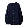 Ropa de punto nueva para hombre transfronteriza en stock, exportación de tallas europeas y americanas, cuello redondo, manga larga, cárdigan casual simple de punto trenzado