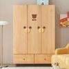 Manija de Cajón de Madera para Muebles de Habitación Infantil de Mickey Oso de Dibujos Animados Lindo Manija de Puerta de Armario de Madera Semicircular