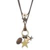 Nuevo Collar Retro Estrella para Mujer Diseño de Nicho Cadena de Suéter de Alta Gama Estilo Fresco Accesorios de Collar Personalizados