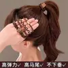 Elástico de Cabelo Sorriso Cor de Café Estilo Coreano para Mulheres, Elástico de Alta Elasticidade, Anel de Cabelo de Alta Qualidade, Acessório de Cabelo Versátil para Outono e Inverno