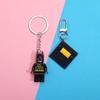 Multiusos se puede colgar se puede colocar de pie se puede separar se puede integrar bloques de construcción llavero equipo de EE. UU. Colgante de pez bajo regalo