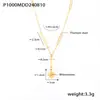 Nuevo Estilo Simple Personaje de Arroz Colgante de Diamante Ins Cadena de Clavícula de Acero de Titanio para Mujer Cadena de Clavícula de Acero de Titanio