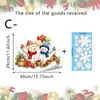 Adesivos eletrostáticos de Natal em desenho animado para janelas, adesivos para vitrines, para uso em shoppings, lojas e casas, para decorações de feriado, adesivos de vidro sem cola