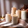Molde de gota de pegamento DIY triunfante panal cilíndrico relieve vela aromaterapia molde de silicona adornos de vela para el hogar