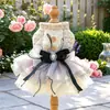 PETCIRCLE Roupinhas para Cães Pequenos e Filhotes, Roupa Colorida com Malha Multicamadas Estilo Princesa Outono/Inverno Perfumada para Pets