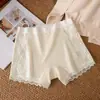 Nuevas bragas sexys de algodón con encaje 2025, calzones para mujer, shorts de seguridad para mujer, ropa interior dos en uno