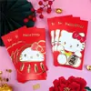 Sanrio Hello Kitty Estampado en Caliente Envoltorio Rojo Dulce Envoltorio Rojo Hello Kitty Bolsa de Envoltorio Rojo Hello Kitty Muñeca Linda Envoltorio Rojo con Logo