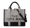 Bolsa de Hombro Cruzada de Cuero PU de Doble Color con Letras para Comercio Exterior al por Mayor, Versátil y Portátil para Mujer, para Salidas y Llevar en la Mano