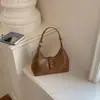 Bolso cruzado ligero de un solo hombro versátil para uso diario para mujer 2026 Otoño Nuevo Retro Color Sólido Moda Simple Bolso de Mano Bolso Cruzado