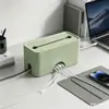 Caixa Organizadora de Régua de Tomadas Popular Transfronteiriça, Organizador de Cabos, Organizador de Cabos de Dados de Alimentação Oculto para Desktop, Caixa de Cobertura para Régua de Tomadas