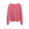 Serie DopaminaTejido Pesado Cepillado ~ Suéter de Punto de Seda y Cachemira Suave y Cómodo para Mujer, Jersey de Otoño e Invierno
