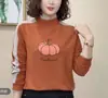 Tendencia de TikTok 2025 Otoño e Invierno Camiseta Base de Forro Polar Doble Cara con Base de Pedrería Engrosada Moda Cálida Versátil Top