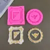 Molde de Silicone Flor de Renda Retrô Quadrado Redondo para Guirlanda DIY Decoração Criativa para Assar Forma de Bolo de Chocolate