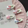 Pinza para Cabello de Gato para Gafas, Pinza Ovalada Hueca, Pasador Lindo para Niñas, Accesorio para el Cabello de Dibujos Animados para Flequillo de Niña