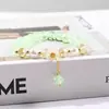 Pulsera de Cristal de Imitación Estilo Girly Explosión de Flores Pequeñas Cuentas de Cristal Pequeña Fresca y Exquisita Pulsera para Mejor Amiga Pulsera Venta al por Mayor