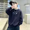 Sudadera a rayas elegante para niños, estilo primavera y otoño, prenda interior de manga larga para niños, camiseta de invierno para bebé, top de ropa para niños, niño