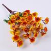 Rama de flor de durazno de simulación, 9 tenedores, flor de ciruelo, rama de flores falsas, boda, planta de interior, adornos florales decorativos de pared, simulación de plástico al por mayor