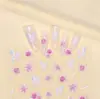 Novo Adesivo para Nail Art Estéreo 5D Em relevo Borboleta Flor Renda Laço Rosa Adesivo de Unha de Alta Qualidade
