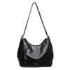 Bolso Grande Transfronterizo para Mujer 2025 Invierno Nuevo de Moda Color Sólido Bolso Cruzado de Oficina Bolso Tote Retro de Alta Gama