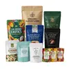 Bolsas de embalaje de alimentos personalizadas, bolsas de papel de aluminio para té selladas por ocho lados, bolsas con pico, bolsas para café, rollos de película compuesta para bolsas de vacío para snacks