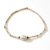 Pulsera vintage de cuentas de arroz desgastadas tejidas con perlas, de lujo ligero, de alta gama, regalo, moda, para damas, elástica, para puesto