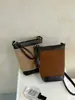 Bolso Cubo de Diseñador de Nicho Transfronterizo con Retazos de Gamuza para Mujer 2026 Otoño/Invierno Nuevo Elegante Versátil de Hombro Cruzado