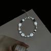 Pulseira de Pérolas Naturais Imitação Barroco Francês Atacado Retro Luxo Leve High-End Ajustável Pulseira de Contas para Mulheres