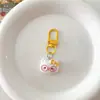 Pingente Chaveiro Urso Desenho Animado Fofo com Óculos, Pingente de Bolsa Feminino, Acessório para Mochila de Estudante, Presente para Melhor Amigo