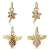 Nueva Tendencia de Moda Colgante de Mariposa con Circonita Microincrustada de Cobre Accesorios de Joyería para Pulsera, Collar, Pendientes, Llavero