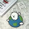 Etiqueta de Equipaje Sellada Periférica de Oso Autocrítico Anti-pérdida En Stock Regalo para Amigos Novias Colgante para Mochila ins
