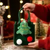 Bolsa de Manzana Navideña de Amazon Bolsa de Regalo de Nochebuena Dulce de Manzana Bolso de Fieltro Navideño Personalizado