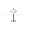 Brinco de Titânio F136 Estrela de Oito Pontas Popular Piercing Corporal de Liga de Titânio G23 Brinco de Cartilagem para Casal